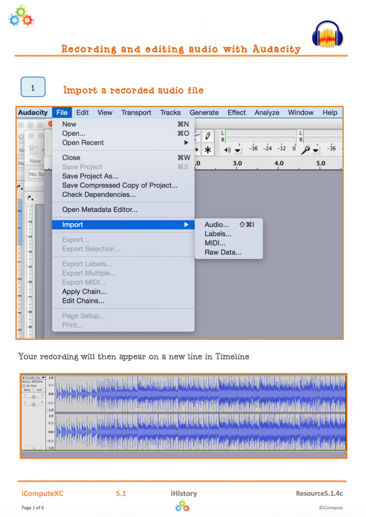 Support for using Audacity to podcast